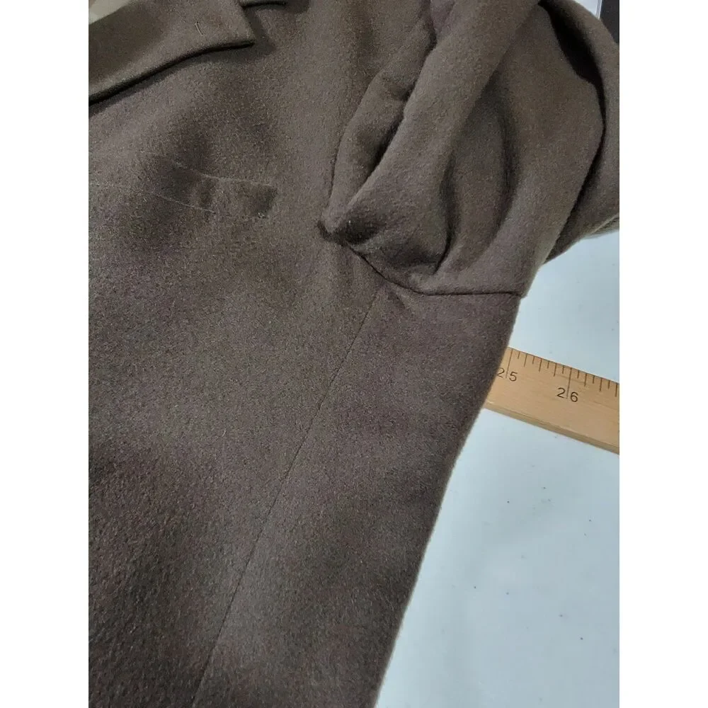 Bill Blass 100% Cashmere Brown Sport Coat Suit Jacket Blazer - 48L